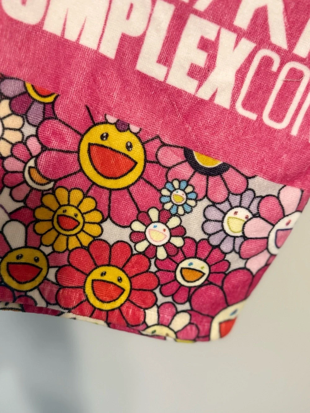Murakami TM/KK ComplexCon Pink Flower Towel
